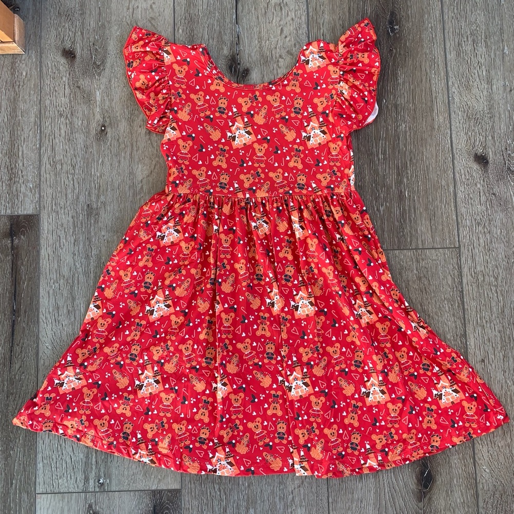 Disney gingerbread red dress